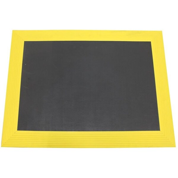 Ergomat Ergomat XL Bubble Down 2ft x 4ft Anti-Fatigue Floor Mat with 3.5in Yellow Bevels - BDXL0204-YB