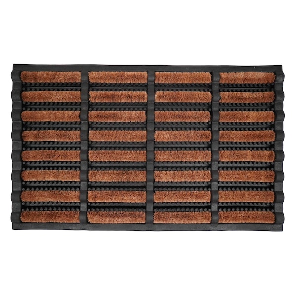 Calloway Mills Mud Scrubber Tray, Coir/Rubber, 18 in W x 30 in L - 112981830