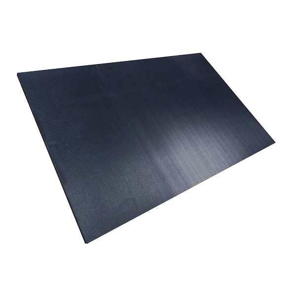 Rhino Mats Black ASTM Switchboard Mats, Class 2, 1/4" Thick, Corrugated, Rubber - SB448CX75