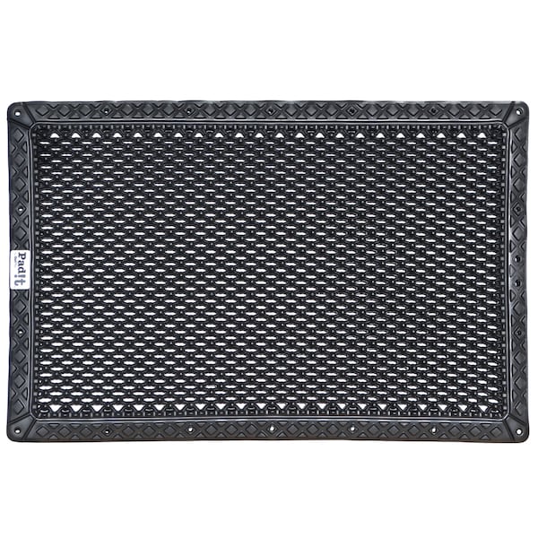 Padit By Gelpro Antifatigue Mat, 27 in L x 18 in W, 1 in Thickness, Black - 120-00-1827-1