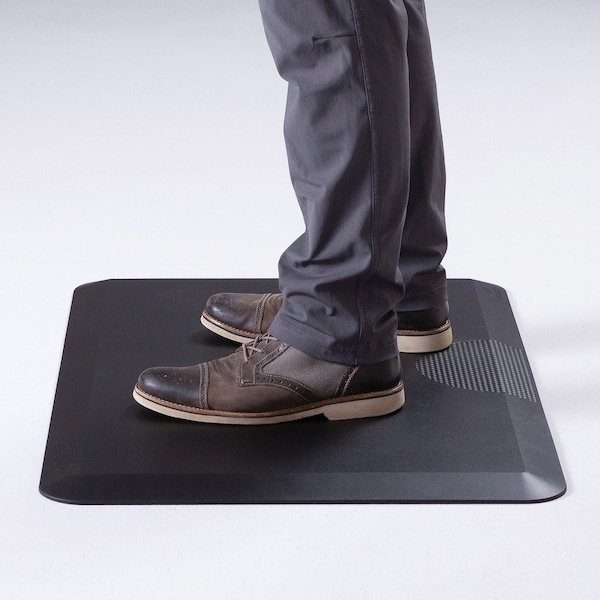 Safco Antifatigue Mat, 36 in L x 2 ft W, 1 in Thickness, Black - SAF2111BL