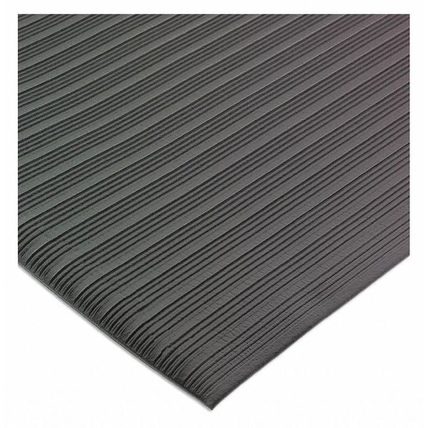 San Jamar Antifatigue Mat, 60 ft. L x 36" W, Black - KM4360BK