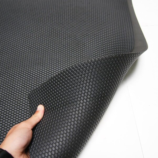 Rubber-Cal Antifatigue Mat, 3 ft. L x 2 ft. W, 3/4 in Thickness, Rubber, Black - 03-231-100-BK-23