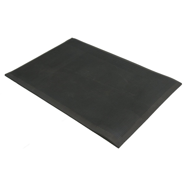 Rubber-Cal Antifatigue Mat, 3 ft. L x 2 ft. W, 3/4 in Thickness, Rubber, Black - 03-231-100-BK-23