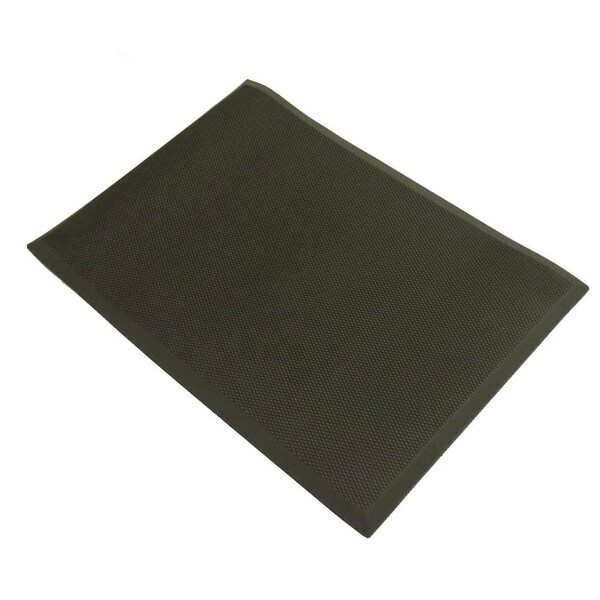 Rubber-Cal Antifatigue Mat, 3 ft. L x 2 ft. W, 3/4 in Thickness, Rubber, Black - 03-231-100-BK-23