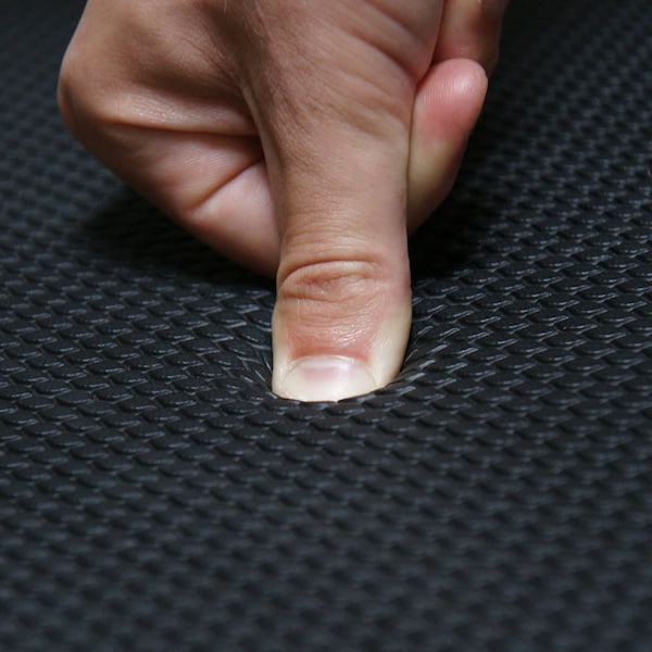 Rubber-Cal Antifatigue Mat, 3 ft. L x 2 ft. W, 3/4 in Thickness, Rubber, Black - 03-231-100-BK-23