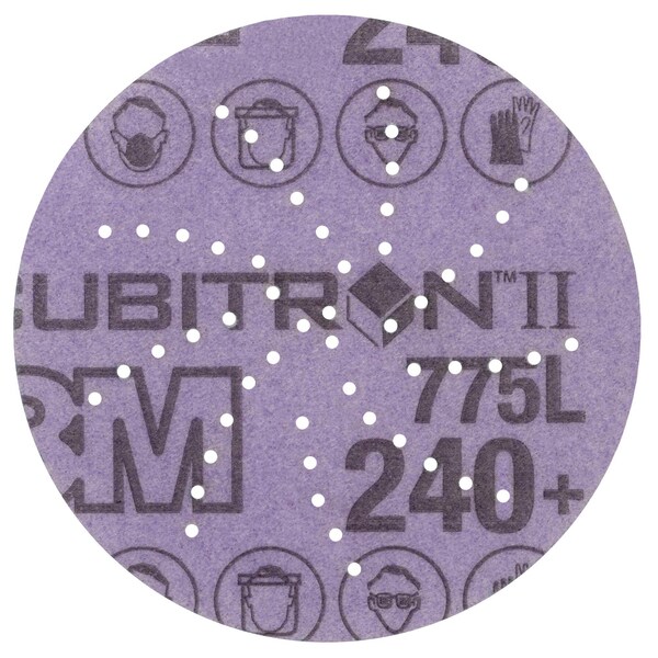 Xtract 3M Cubitron II Film Disc, 240+, 3 in, Die 300DS, 50/Carton, 250PK - 775L