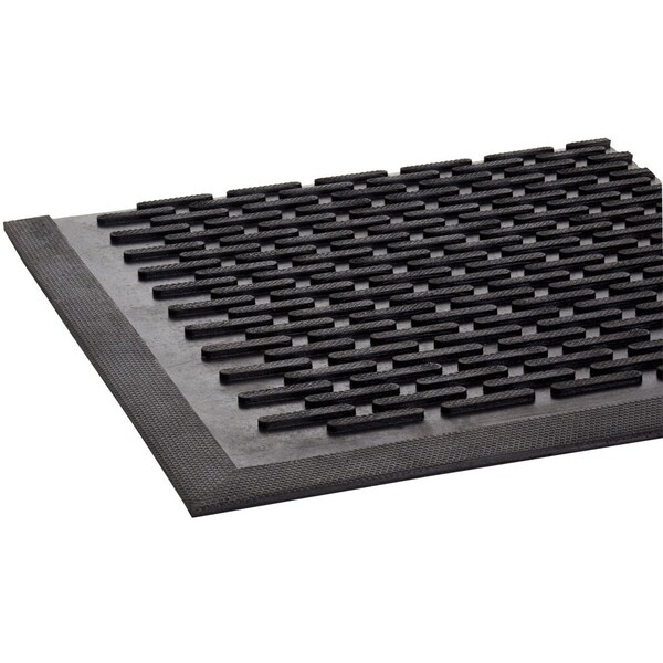 Crown Matting Technologies SBR Rubber, 1/4" Thick, Black, 3' W x 5' L - TD 0035BK