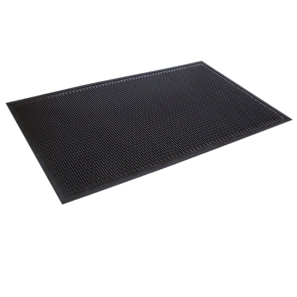 Crown Matting Technologies SBR Rubber, 1/4" Thick, Black, 3' W x 5' L - TD 0035BK