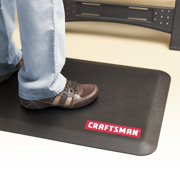 Craftsman Antifatigue Mat, 72 in L x 20 in W, 0.75 in Thickness, Black - CMXAFLG20721922