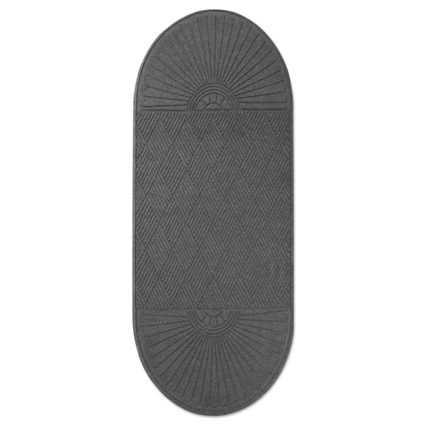 Guardian Floor Protection Floor Mat, 0.25" Thick, Charcoal, 96 in W x 36 in L - EGDDF030804