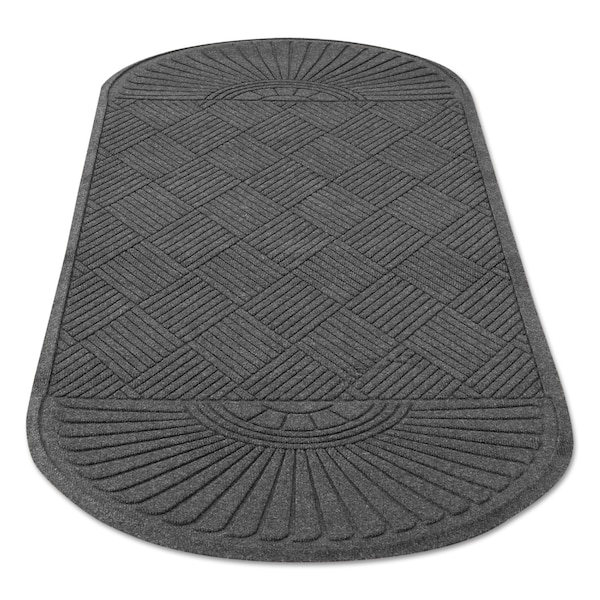 Guardian Floor Protection Floor Mat, 0.25" Thick, Charcoal, 96 in W x 36 in L - EGDDF030804