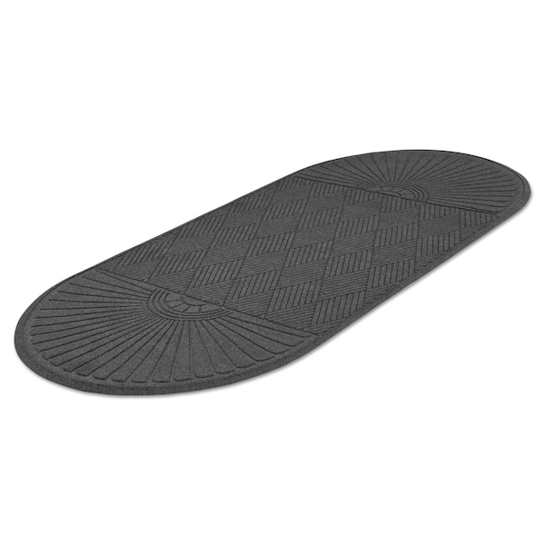Guardian Floor Protection Floor Mat, 0.25" Thick, Charcoal, 96 in W x 36 in L - EGDDF030804