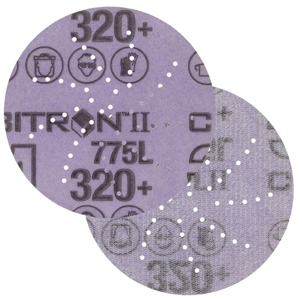 Xtract 3M Cubitron II Film Disc, 320+, 3 in, Die 300DS, 50/Carton, 250PK - 775L