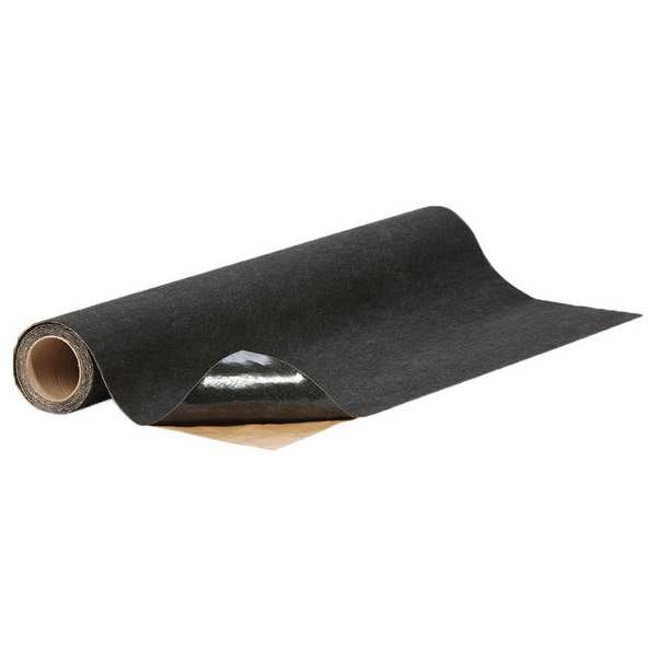 Pig Carpet Protection Mat, Polyester, 1/8 in Thick, Black, 3 ft W x 10 ft L - GRPCP36212-BK