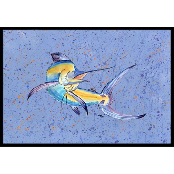 Carolines Treasures 18 x 27 In. Blue Marlin Indoor or Outdoor Mat - 8350MAT