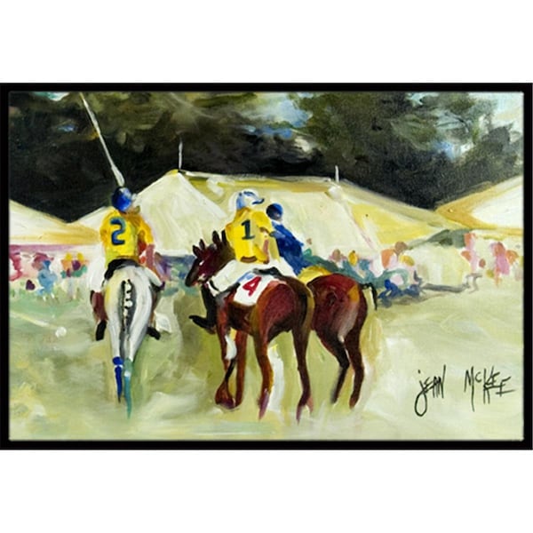 Carolines Treasures Polo At The Point Indoor and Outdoor Mat- 24 x 36 in. - JMK1006JMAT