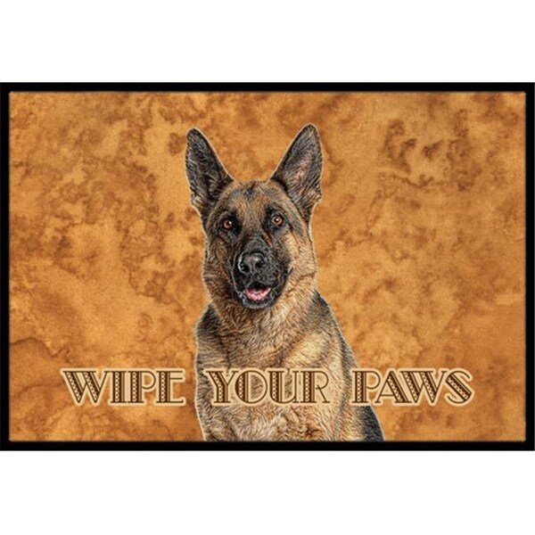 Carolines Treasures Carolines Treasures KJ1222MAT German Shepherd Wipe your Paws Indoor or Outdoor Mat - KJ1222MAT