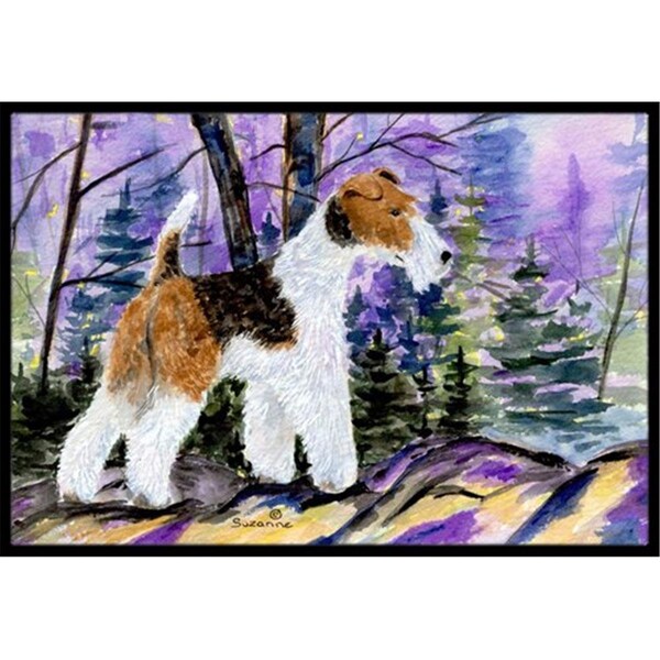 Carolines Treasures 18 x 27 in. Fox Terrier Indoor Outdoor Doormat - SS8630MAT