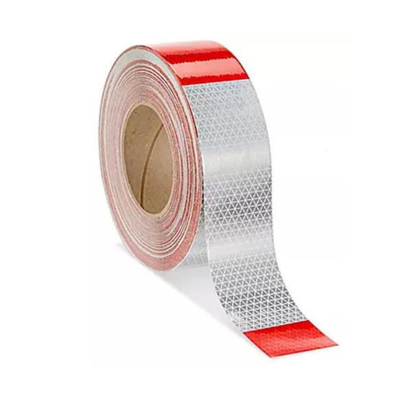Prostripe Dual Color Multiple Striping Tape, 150 ft x 5/16 in, Tomato Red/Black - R62118