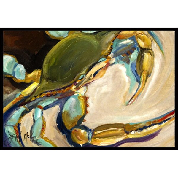Carolines Treasures Blue Crab Indoor and Outdoor Mat- 24 x 36 in. - JMK1098JMAT