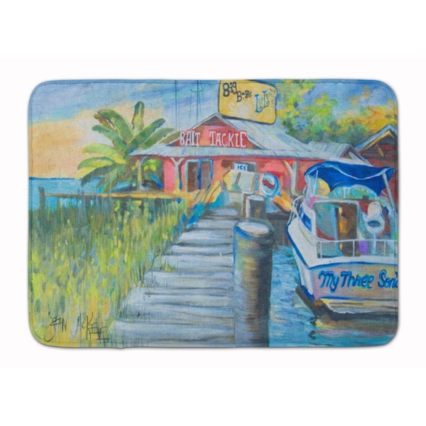 Carolines Treasures Deep Sea Fishing Boat at LuLus Machine Washable Memory Foam Mat - JMK1050RUG