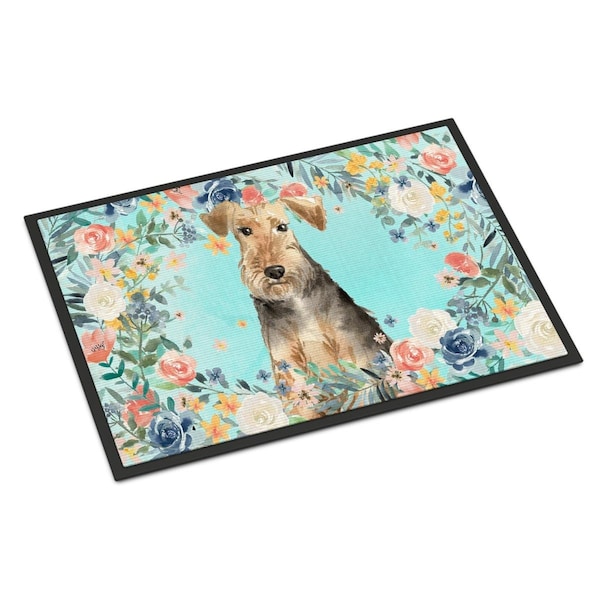 Carolines Treasures 24 x 36 in. Airedale Terrier Indoor or Outdoor Mat - CK3405JMAT
