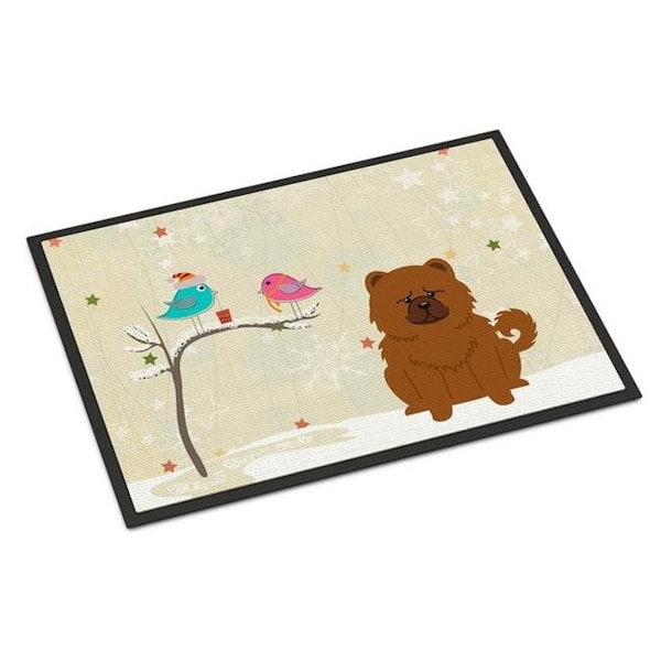 Carolines Treasures Carolines Treasures BB2614JMAT Christmas Presents Between Friends Chow Chow Red Indoor or Outdoor Mat; 24 x 0.25 x 36 in. - BB2614JMAT
