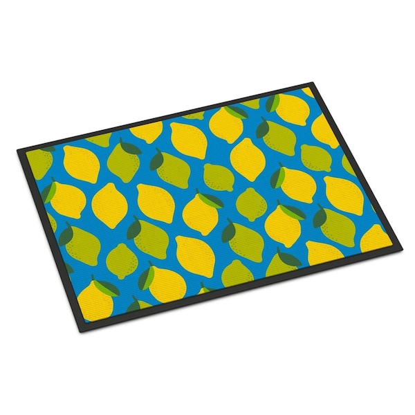 Jensendistributionservices Lemons & Limes Indoor or Outdoor Mat, 18 x 27 in. - MI2550379