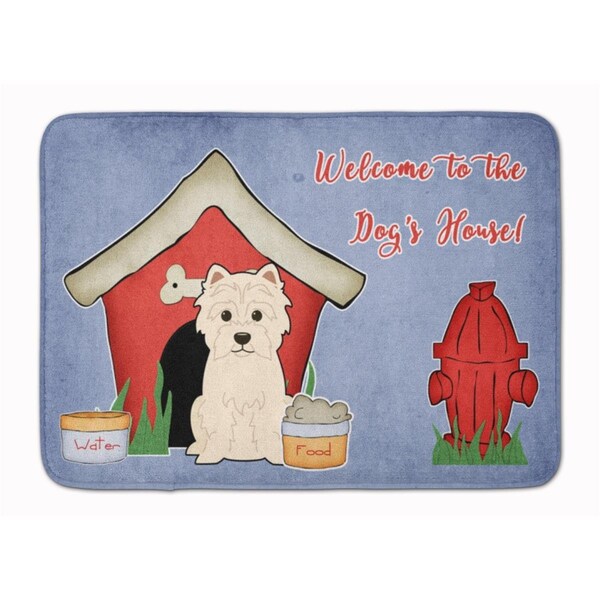 Carolines Treasures Dog House Collection Westie Machine Washable Memory Foam Mat - BB2796RUG