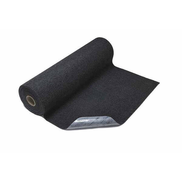M A Matting Sure Stride Plush Matting, Smoke Grey 3' x 30' Roll - 44571330900