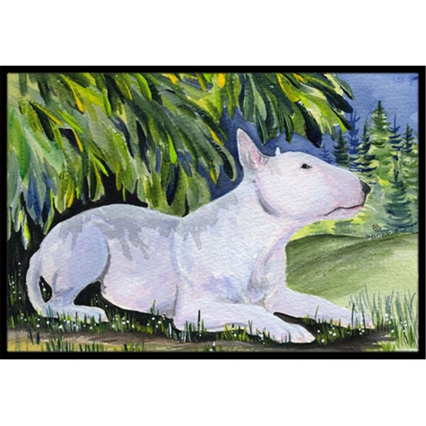 Carolines Treasures Bull Terrier Doormat - 24 x 36 in. - SS8266JMAT