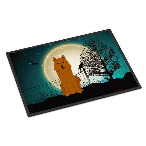 Carolines Treasures 24 x 36 in. Halloween Scary Karelian Bear Dog Indoor or Outdoor Mat - BB2212JMAT