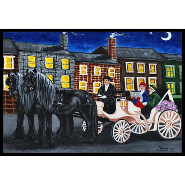Carolines Treasures City Carriage Ride Horse Indoor or Outdoor Mat- 24 x 36 - AMB1409JMAT