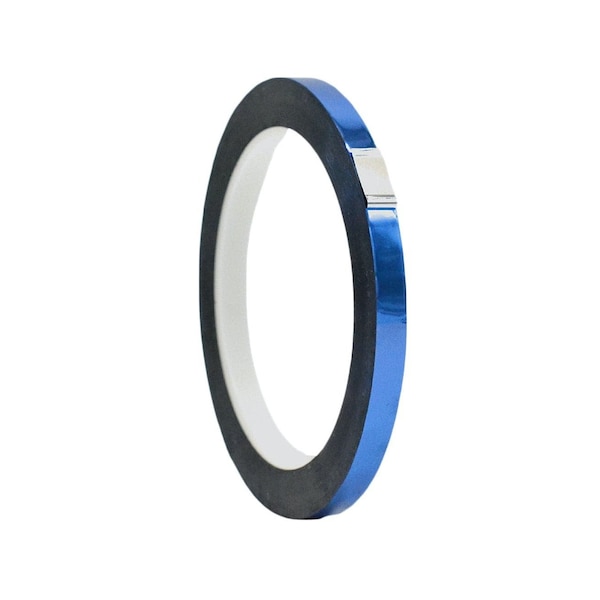 Wod Tape MPFT1 Metalized Polyester Mylar Film Tape Blue: 3/8 in. x 72 yds, 128PK - WOD MPFT1-00375-128-72-BLU