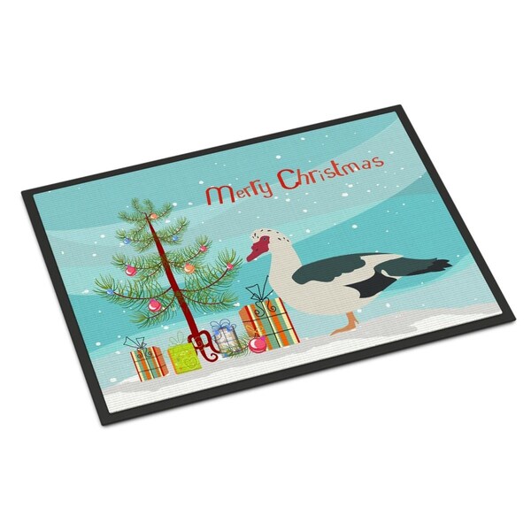 Carolines Treasures Muscovy Duck Christmas Indoor or Outdoor Mat, 24 x 36 in. - BB9231JMAT