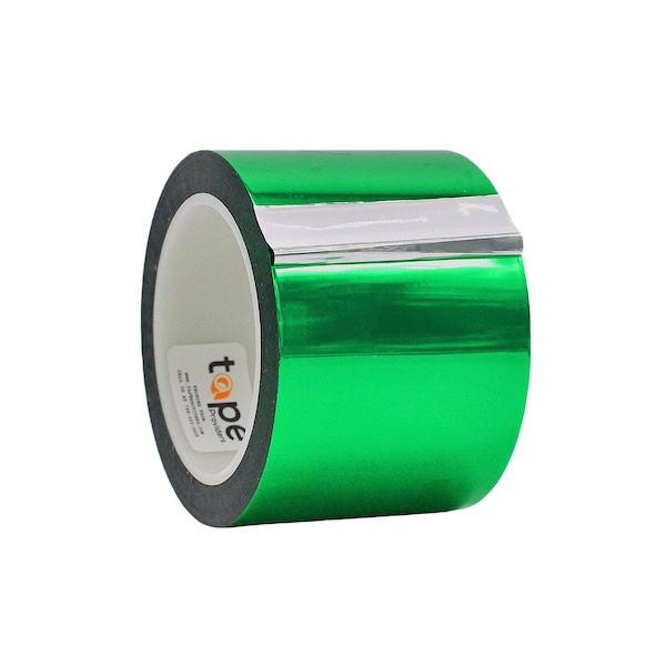 Wod Tape MPFT1 Metalized Polyester Mylar Film Tape Green: 4 in. x 72 yds, 12PK - WOD MPFT1-04000-12-72-GRE