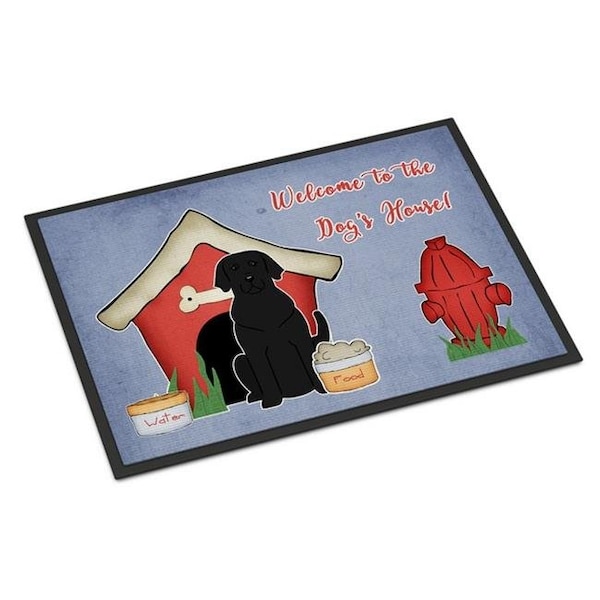 Carolines Treasures Carolines Treasures BB2811JMAT Dog House Collection Black Labrador Indoor or Outdoor Mat; 24 x 0.25 x 36 in. - BB2811JMAT