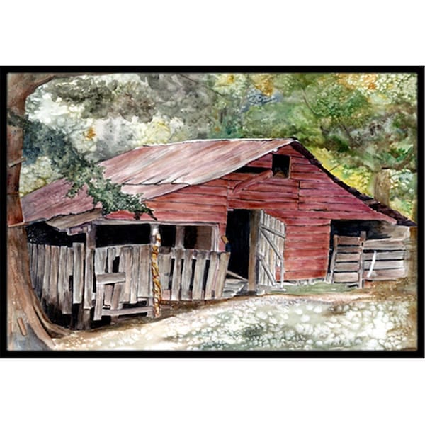 Jensendistributionservices 18 x 27 in. Old Barn Indoor & Outdoor Doormat - MI2549383
