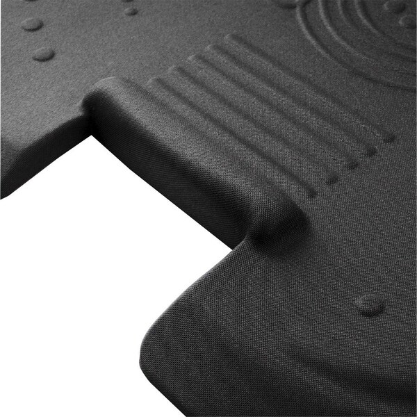 Floortex Antifatigue Mat, 3 ft L x 26 in W, 2 in Thickness, Black - FLRFCA5XBK2535