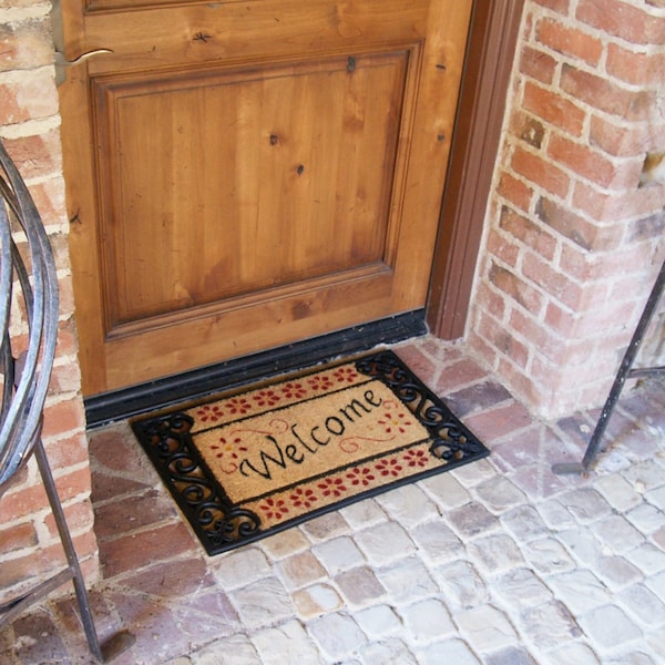 Rubber-Cal "Welcome Home" Coir Rubber Doormat, 18 by 30-Inch - 10-102-502