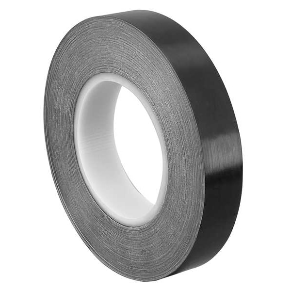 Tapecase Film Tape, Polyethylene, Black, 1In x 36 Yd - 15D359