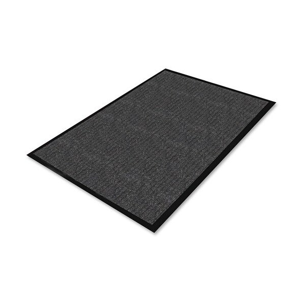 Genuine Joe Genuine Joe Indoor Mat, Vinyl Backing, 4ft x6ft , Charcoal - GJO55461