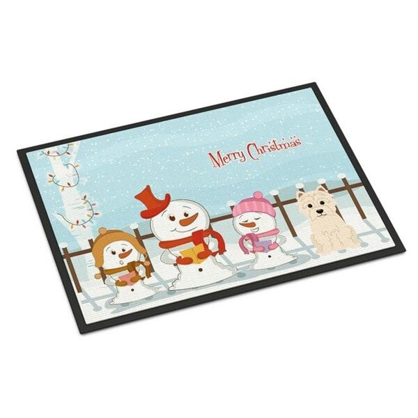 Carolines Treasures Carolines Treasures BB2373JMAT Merry Christmas Carolers Westie Indoor or Outdoor Mat; 24 x 0.25 x 36 in. - BB2373JMAT