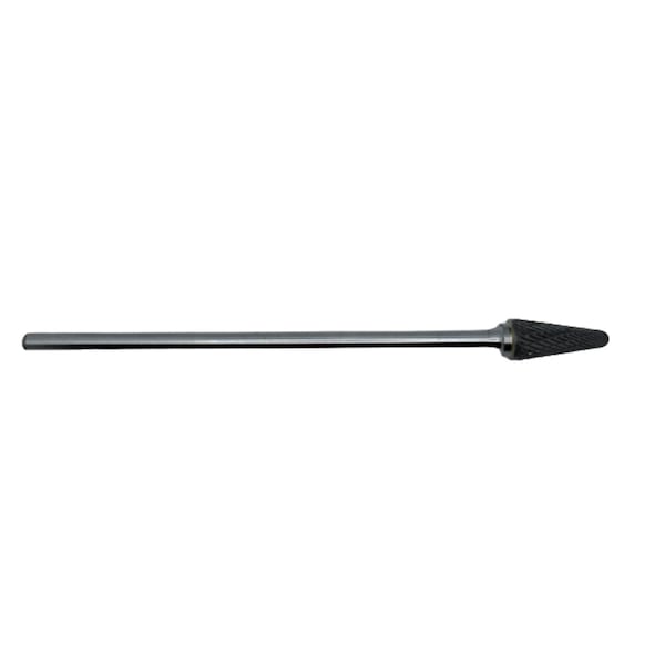 Eagle Taptek Cutting Tools SL-3 X 6in OAL 14 DEGREE INCLUDED SOLID CARBIDE DOUBLE CUT BURR - CB-SL-3-L6-D