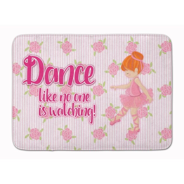 Carolines Treasures Ballet Dance Red Hair Machine Washable Memory Foam Mat - BB5392RUG