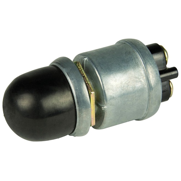 Interruptor de botón de empuje resistente BEP de 2 posiciones SPST con cubierta - APAGADO/ENCENDIDO - 35 amperios - 1001508
