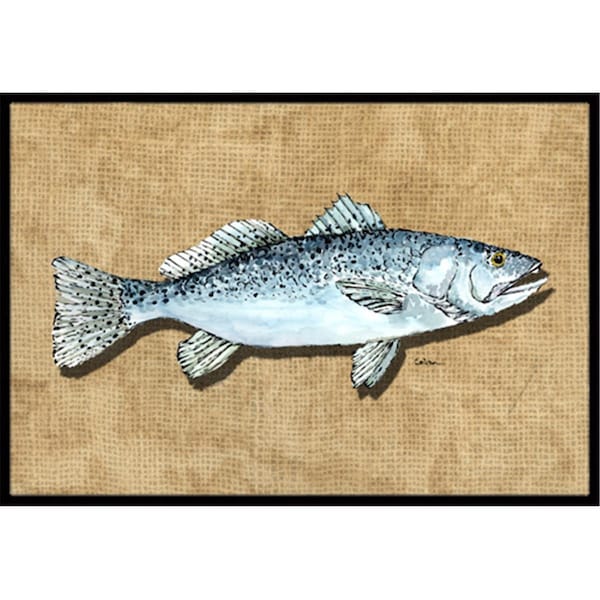 Carolines Treasures 18 x 27 In. Speckled Trout Indoor or Outdoor Mat - 8809MAT