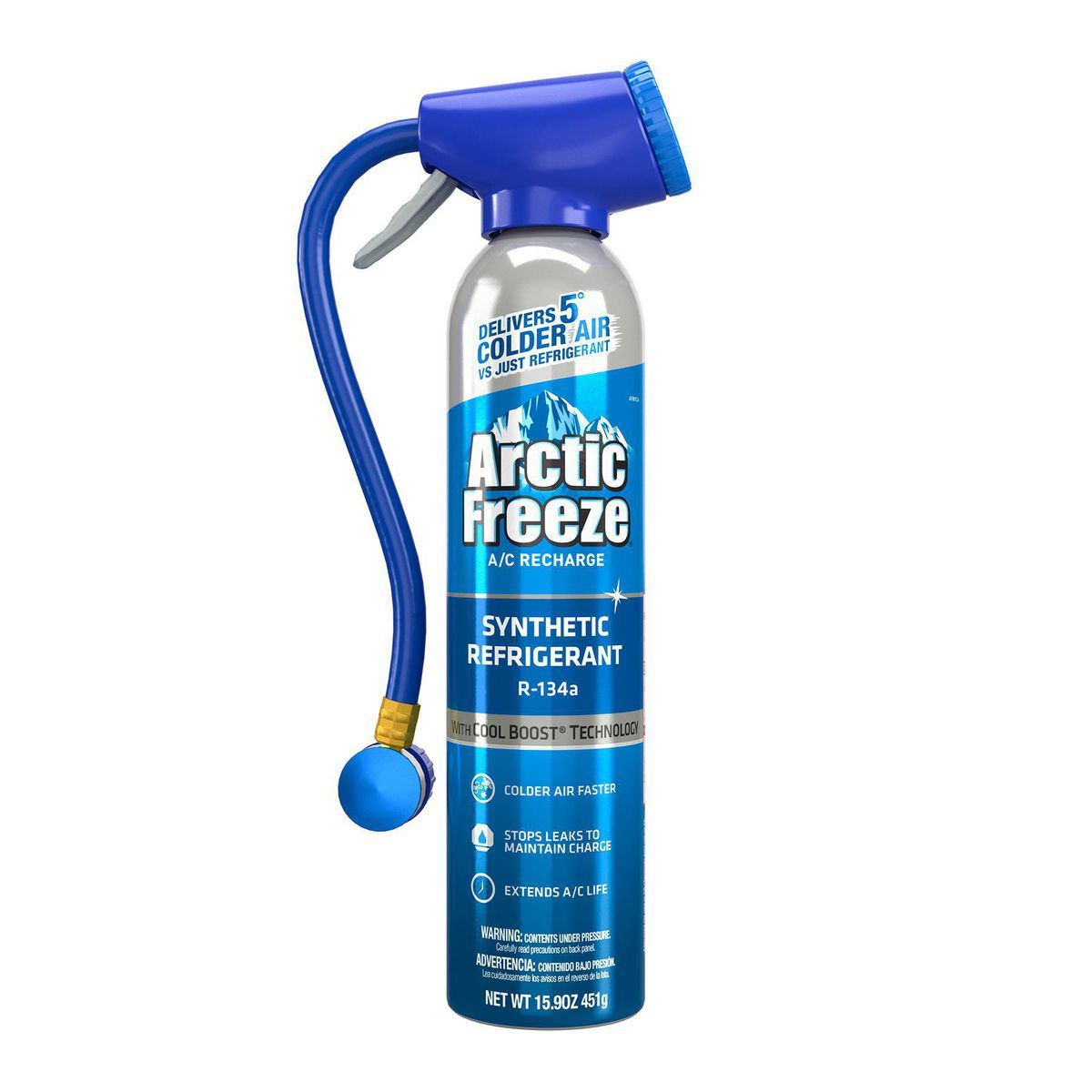 Congelación Ártica 15.9 oz. Refrigerante sintético R-134A con dispensador y medidor - Certificado CARB - 71302