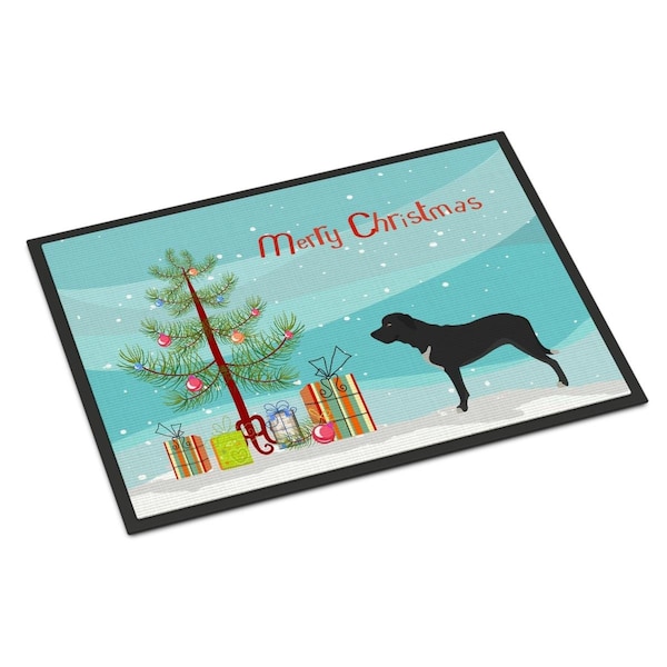 Carolines Treasures Broholmer Danish Mastiff Christmas Indoor or Outdoor Mat - 18 x 27 in. - BB8490MAT